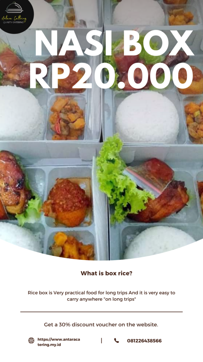 menu nasi box untuk makan siang nasi box makan siang paket makan siang box